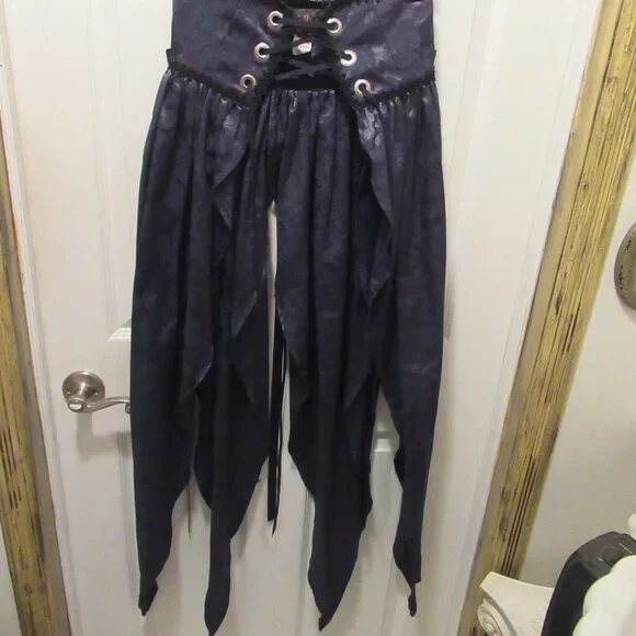 Vintage Jeannie Nitro With Tag Brocade Skirt, Pointy Witchy Goth Vampire Small - Picture 7 of 16